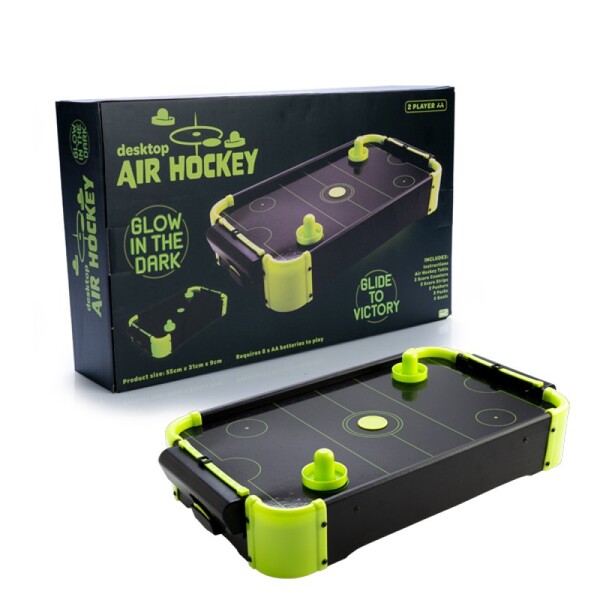 Mini Table Desktop Air Hockey Game Glow in the Dark