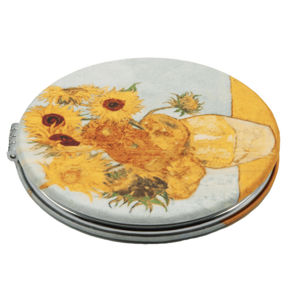 Plumeria Pocket Mirror -Van Gogh Blue Sunflowers