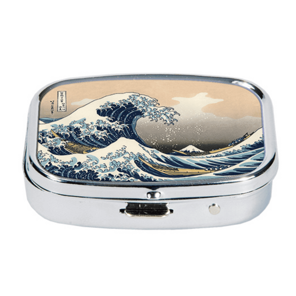Pill Box Rectangle- The Great Wave