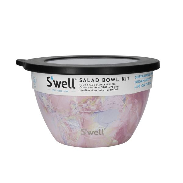 S'well Geode Rose Salad Bowl Kit 1.9L