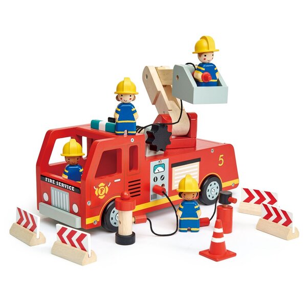 Tender Leaf Toys Fire Engine ( Wood )