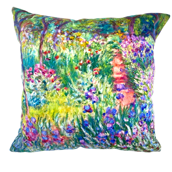 Velour Cushion Cover – Monet – The Garden of Giverny
