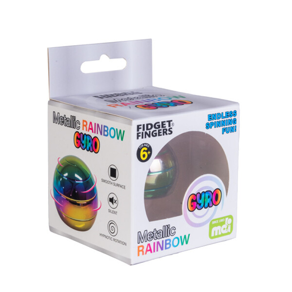 Metallic Rainbow Gyro Ball